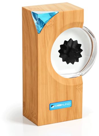 sovenomund Ferrofluid Speaker Music Mate, Tanzende Ferrofluid-Lampe im Musikrhythmus - Symbiot in einer Flasche - Bürodekoration, Geschenk für Jugendliche (Kein Lautsprecher, Tonlos)