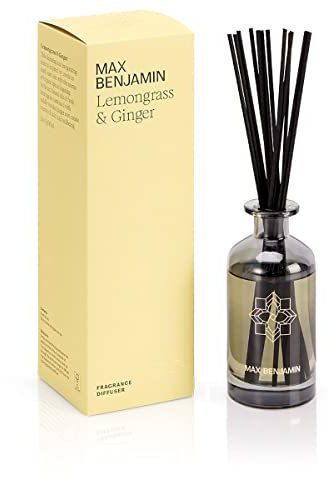 Max Benjamin Diffuser Lemongrass & Ginger; Raumduft aus 100% reinen Duftölen; Ohne Alkohol - RB-D01