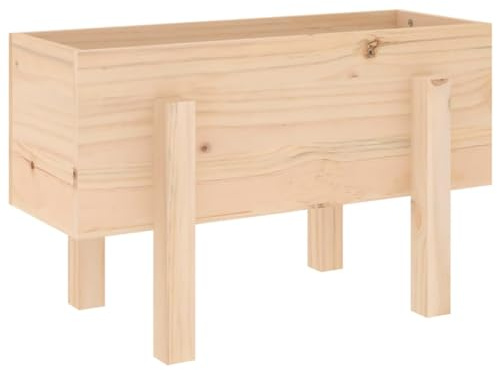 vidaXL Odlingslåda 62x30x38 cm massiv furu, hög odlingslåda, odlingskruka, blomkrukor, höga odlingslådor, odlingskrukor, blomkruka, utomhuskruka
