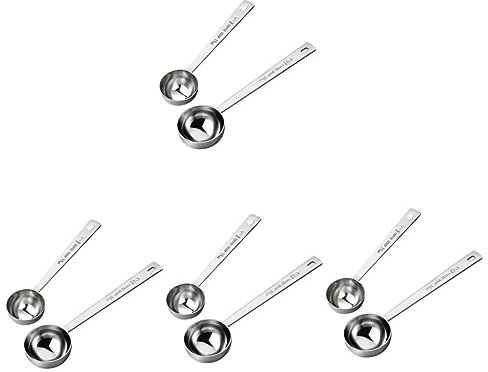 Cabilock 8piezas Cucharas Medidoras De Acero Inoxidable Para Café Leche Polvo y Utensilios De Cocina Para Hogar y Cafeterías