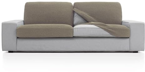 FAVERTI® Super elastischer Sofabezug mit den Maßen 50-85 cm von 70-100 cm und 10-20 cm Höhe | Modell Novele | Sitzbezug oder Rückenbezug für Sessel oder Sofa aus Leinen