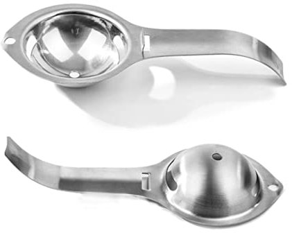 Mikinona 3pcs Stainless Steel Egg Yolk Separator and White Separator Kitchen Gadget Cooking Divider Handle for Baking and Meal Preparation