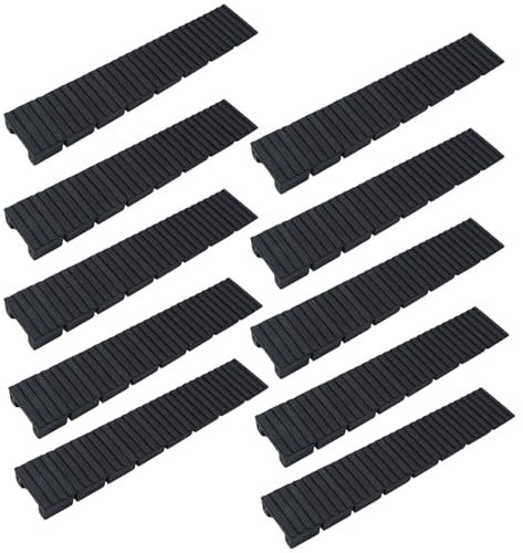 10 Piezas cuñas para Muebles,cuñas de plástico,cuñas de compensación de plástic,protección Suelo,para Muebles(Negro)