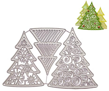 Stanzschablonen Weihnachten,Weihnachtsmütze Weihnachtsbaum Schneeflocken Rentier Motive Weihnachten Stanzbögen Prägeschablone Stanzformen Stanze für Scrapbooking,DIY-Karten Weihnachtsdeko zum Basteln