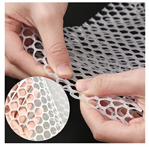 Drahtgeflecht aus Kunststoff, Flexibles Blumennetz für den Balkon für Garten/Hof/Bauernhof, 50/80/100/120 cm breites Geflügelnetz (Farbe: Weiß, Größe: 1 x 25 m)