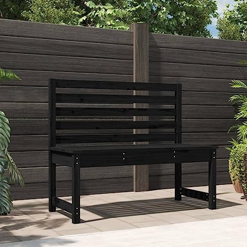 BOWEKAM Home & Garden-Gartenbank schwarz 109 cm Massivholz Kiefer Möbel Wahl