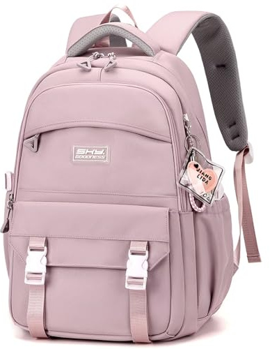 Clufar Schulrucksack Teenager Mädchen Lila für Schule Daypacks,Purple | Wasserdicht Rucksack Damen Schulranzen Mädchen 12 klasse Leichter Schultasche Backpack School Bag für Causal Travel Reisen
