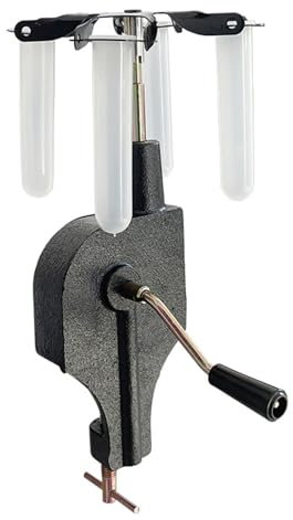 GZPKJ Centrifugeuse À Manivelle, Centrifugeuse Manuelle PRP, pour Tubes À Centrifuger De 15 ML X 4, Peut Être Fixée sur La Table, pour Instrument D'enseignement Scolaire