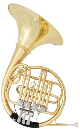 Waldhorn Waldhorninstrument Vier Klappen Messingmaterial Einreihig Leistungstest B Dur Melodie Universell