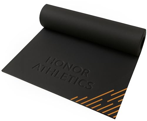 Honor Athletics Premium Hopprepsmatta – 1/4 Högdensitetsgummi | Halkfri yta för inom-/utomhusbruk | Slitstark & luktfri hopprepsmatta, Standard – 36 x 48