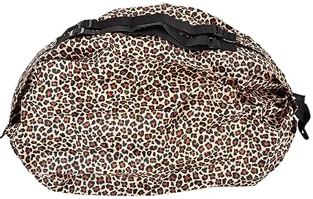 Elegante borsa per la spesa riutilizzabile in tessuto Oxford Portable Pollettle Borsa a tracolla Affermazione impermeabile per lo shopping di drogheria e le attività all'aperto (Stampa leopardo)