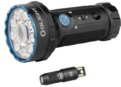 OLIGHT Bundle de Lampe de Poche Ultra Puissante Rechargeable Marauder MINI (Jusqu'à 7000 Lumens RVB,600M) + Mini Petite Lampe Torche Porte-Clés I MINI2 USB Magnétique (50 Lumens, 44M) IPX8 Étanche