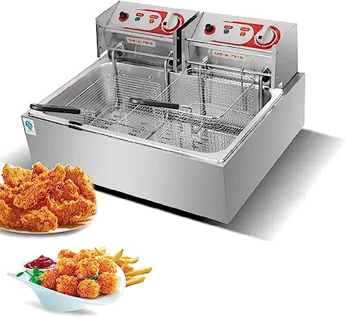 Friggitrice commerciale con controllo della temperatura regolabile per uso del controsoffitto della cucina del ristorante