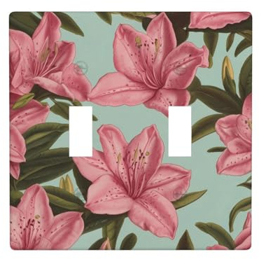 WZYWHJ Azalea Pattern Decorative Wall Plate 4.5x4.5 Inches Durable and Stylish for Residential and Commercial Areas