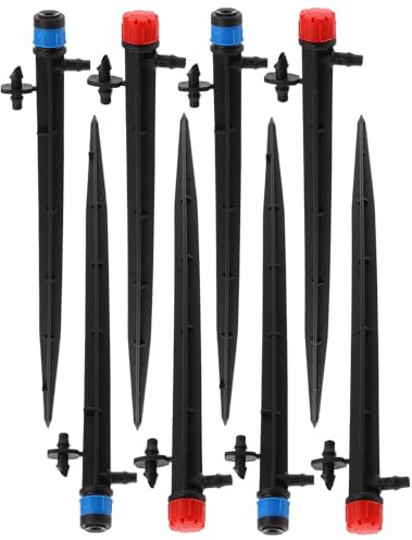 Angoily Arroseurs à Goutte-à-goutte Rotatifs 12 Pcs Pour Jardin Et Serrage 28 Cm 8 Trous Plastique Léger Économie D'eau Irrigation Pelouse Horticulture