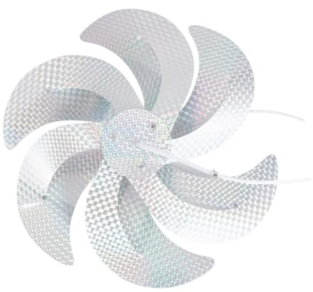 Veemoon Moulinets Réfléchissants Rotatifs pour Extérieur Jardin Verger Étang 1 Guirlande Légère Résistante aux Vents Forte Protection Oiseaux