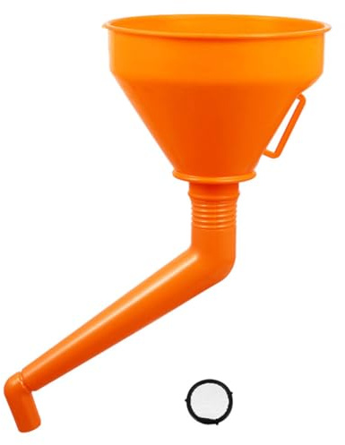 MUSISALY Imbuto per Carburante per Auto e Moto in Plastica Spessa, Grande Capacità e Bocca Larga, Imbuto per Olio Motore e Cherosene, Design Anti-perdita per Rifornimento Sicuro e Pratico