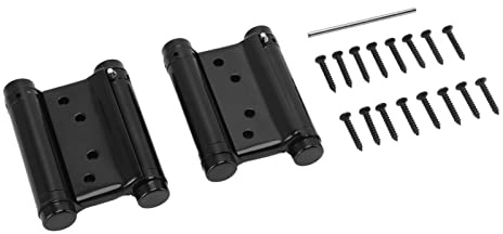 Spacnana Double Action Spring Hinge, Stainless Steel Two Way Door Hinge, Automatic Closing, for Cabinets and Wardrobe Doors