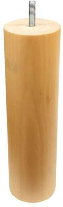 Furniture Legs Europe Möbelfuß rund Holz Höhe 20 cm (M8) | Hohe Qualität und nachhaltiges Holz mit transparentem Schutzlack