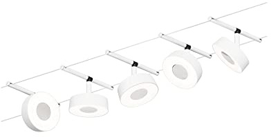 Paulmann 94477 Sistema de cuerda LED Juego básico Circle 5x400lm incl. 5x5 W Blanco cálido blanco mate, cromado Plástico, metal Sistema de iluminación 3000 K