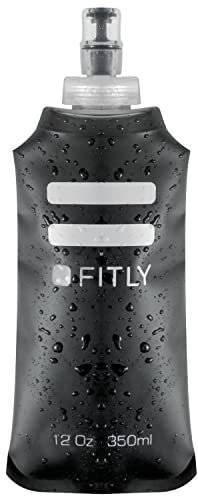 FITLY Borraccia Morbida - Borraccia Sportiva Ideale Per corsa, Ciclismo, Escursionismo - Sport all'Aria Aperta Bottiglia di Idratazione dell'Acqua Boccetta Morbida - Per Zaino Idratazione