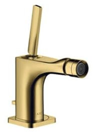 hansgrohe AXOR Citterio E Einhebel-Bidetmischer mit Zugstangen-Ablaufgarnitur, 36120990, Farbe: Polished Gold Optic