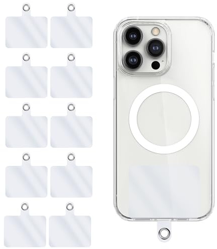Bremorou 10 stycken mobiltelefonhängen mobiltelefonkedja hållare snodd adapter kuddar mobiltelefon band mobiltelefonband mobiltelefonrem universal mobiltelefonrem för iPhone de flesta smartphones..