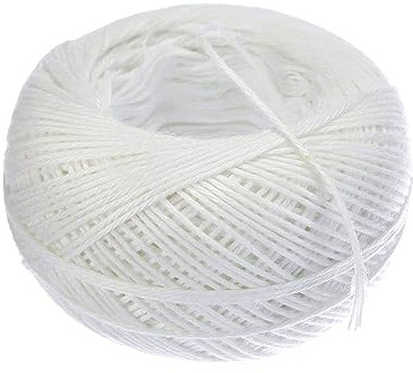SHOP-STORY - Ficelle alimentaire en polyester blanc 100 mètres, ficelle pour rôti, ficelle de cuisine
