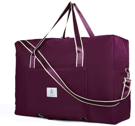 Arxus Pieghevole Borsa da Viaggio Grande, 60L Fine Settimana Overnight Tote con Tracolla Rimovibile Borsone per Uomo e Donna Sport Palestra Mare Aereo Campeggio