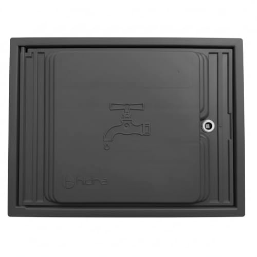 Suinga Puerta para Contador de Agua de Polipropileno 35x45cm | Tapa Contador sin Mirilla con Marco para Empotrar | Montada sobre Marco para Encarcelar en la Pared | Armario con Cerradura y Llave