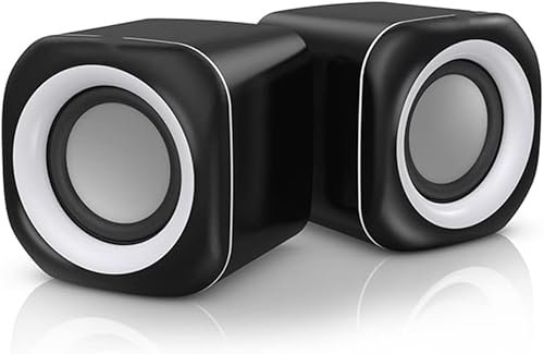 Altavoz de PC, Altavoz de Ordenador, Altavoz de Sonido de Graves Profundos, Mini Altavoces de Audio USB for Ordenador portátil, Notebook, PC de Escritorio, Altavoces Multimedia (Color : B)