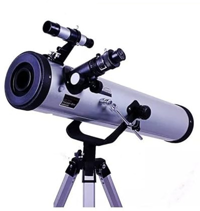 Saini_MEDICOS 76az Teleskop, bis zu 350-facher Zoom, mit Barlow- und Mondfilter für Astronomie, Jupiter, Ringe des Saturn, Phasen der Venus und einige Nebel sind sichtbar