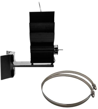 Mllepjdh Ventola per stufa a legna alimentata a calore con 6 flussi d'aria migliorati per un riscaldamento ottimale e un uso duraturo