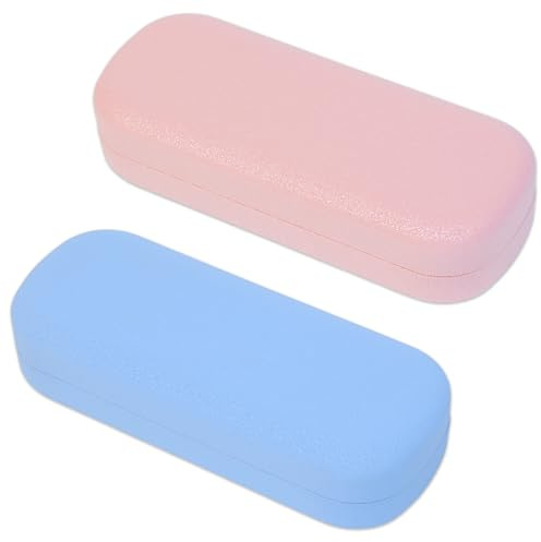 K KAREZOG 2 Stücke Brillenetui,Brillenetui Hardcase Damen Glasses Case,Brillene tui Sonnenbrille mit Sparkling Star Vene,Brillene tui Damen Frauen Mädchen Kinder,Sonnenbrillen Etui