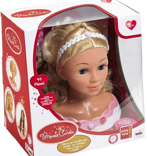 Klein Theo 5226 Schmink- und Frisierkopf Princess Coralie Rose