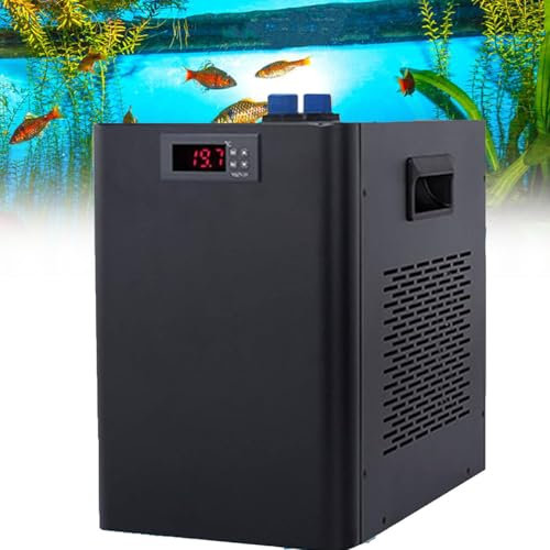 Enfriador de acuario 160L/300L/500L – Compresor de diseño silencioso enfriador de agua para peceras, hidroponía, medusas y sistemas de arrecifes de coral, solución de refrigeración eficiente