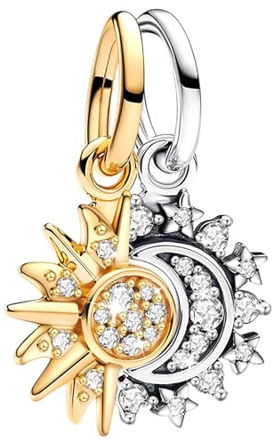 Ruaidhra Sterling Silber Charms Anhänger,Kreuz Herz Blumen Kleeblatt Schildkröte Tier Charms für Armband Halskette,Vielfältig Charm Clip Stopper Bead Charms für Damen