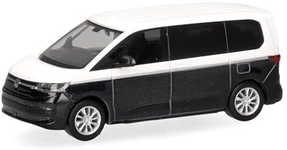Herpa Modellauto VW Multivan Bi-Color, candyweiß-starlightblue, Miniatur im Maßstab 1:87, Sammlerstück, Made in Germany, Modell aus Kunststoff