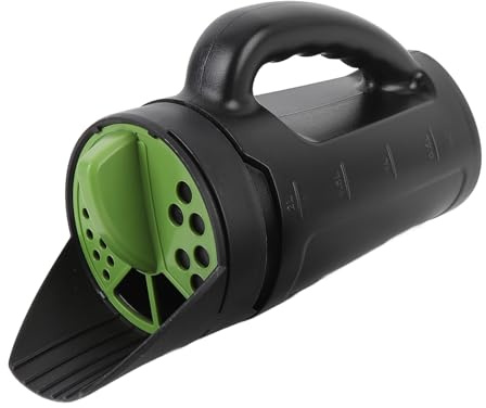 TIKATARER Extendedor de Semillas de Hierba, 80 Onzas Manual Multifuncional Manual de Mano Expendente de Fertilizante de Fertilizante Extendedor de Semillas de Hierba Handheld con Shovel 3