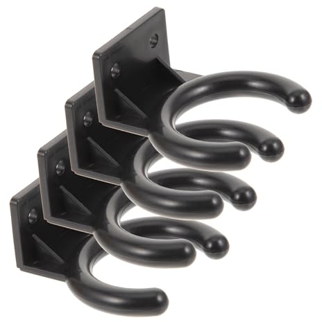 ULTECHNOVO 4 Stück Mikrofonhalter Wandmontage Mikrofonhaken Halterung für Ktv Zuhause Büro Platzsparend Sicherer Halt Einfache Installation Vielseitig für Kabellose und Kabelgebundene