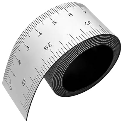 Nastro per righello magnetico - Strumento di misurazione da 39,37 pollici con pollici e centimetri | Materiale eccellente per lavagne, torni, fresatrici, seghe da tavolo, tavoli artigianali, banchi da