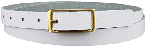 Ledergürtel echt Leder Damengürtel GOLD Schnalle 2 cm breit Hüftgürtel Jeansgürtel Damen Gürtel Casual Jeans schmal business | Vascavi | Made in Germany