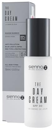 Sienna X The Priming Day Cream 50ml. Formulated With SPF 30 & Marine Bamboo. Primer For Face, Great Base For Make Up & Foundation. Daily Moisturiser Suitable For All Skin Types.