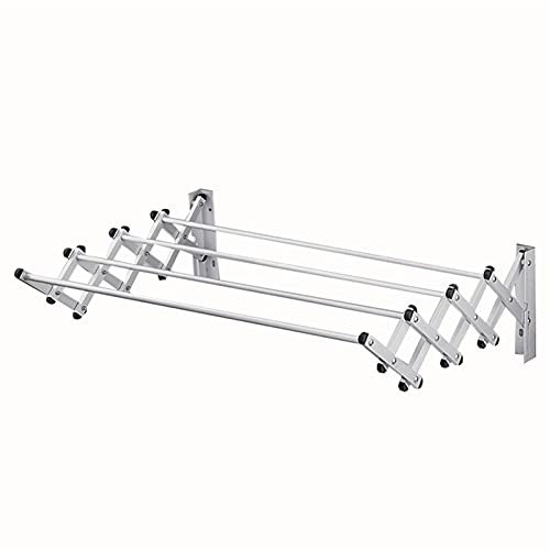 LLLD Wandtrockner Edelstahl Rostfrei Wand Wäschetrockner Platzsparender Scherenwäschetrockner Wäscheständer Für Den Waschraum (Size : 60cm)