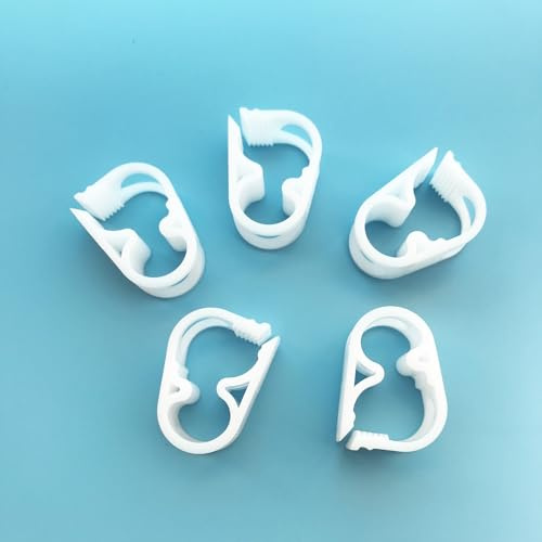 Kunststoff-Rohrschelle für Durchflussregelung, verstellbar, 6–12 mm, 5 Stück