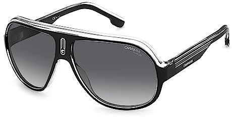 Carrera Speedway/n 80S/WJ BLACK WHITE Sunglasses Men's Propionate, Standard, 63