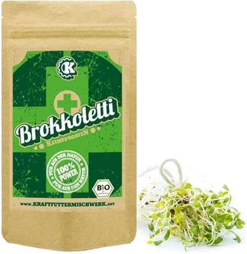 Brokkolisamen Bio 500g – Brokkoletti Rapini Keimsaat – Brassica rapa sylvestris – Sprossen Samen – hohe Keimfähigkeit – DE-ÖKO-007
