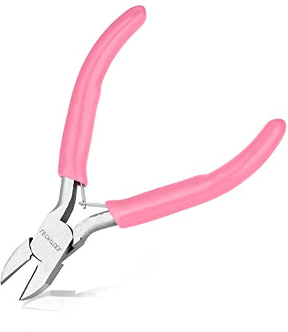 LEONTOOL Taglierine laterali da 10 cm per la creazione di gioielli Pinze da taglio diagonali Pinze da taglio diagonali Mini strumento per la creazione di gioielli Pinze per fili, cravatte con cerniera