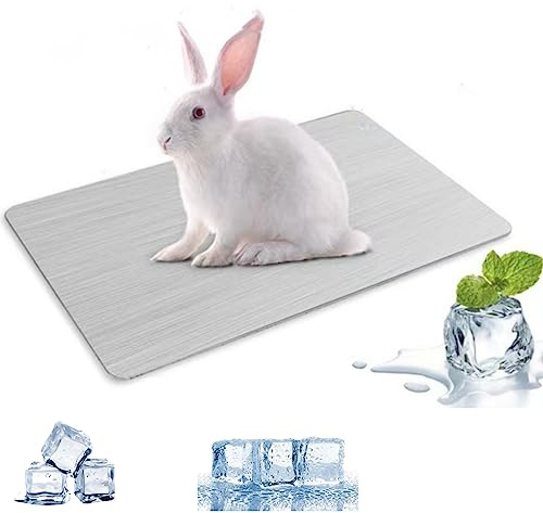 MUYYIKA Rabbit Cooling Pad Hamster for Pets Cooling Plate Made of Aluminium Alloy Cooling of Pets for Guinea Pigs Hamsters