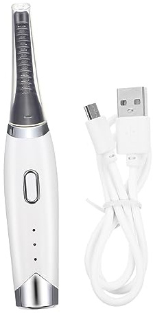 Elektrische Wimpernzange 200 Mah aus Abs in Weiß für Zuhause | Handliches Make Up Zubehör, Schnelles Aufheizen, Tragbares Satz mit Ladefunktion